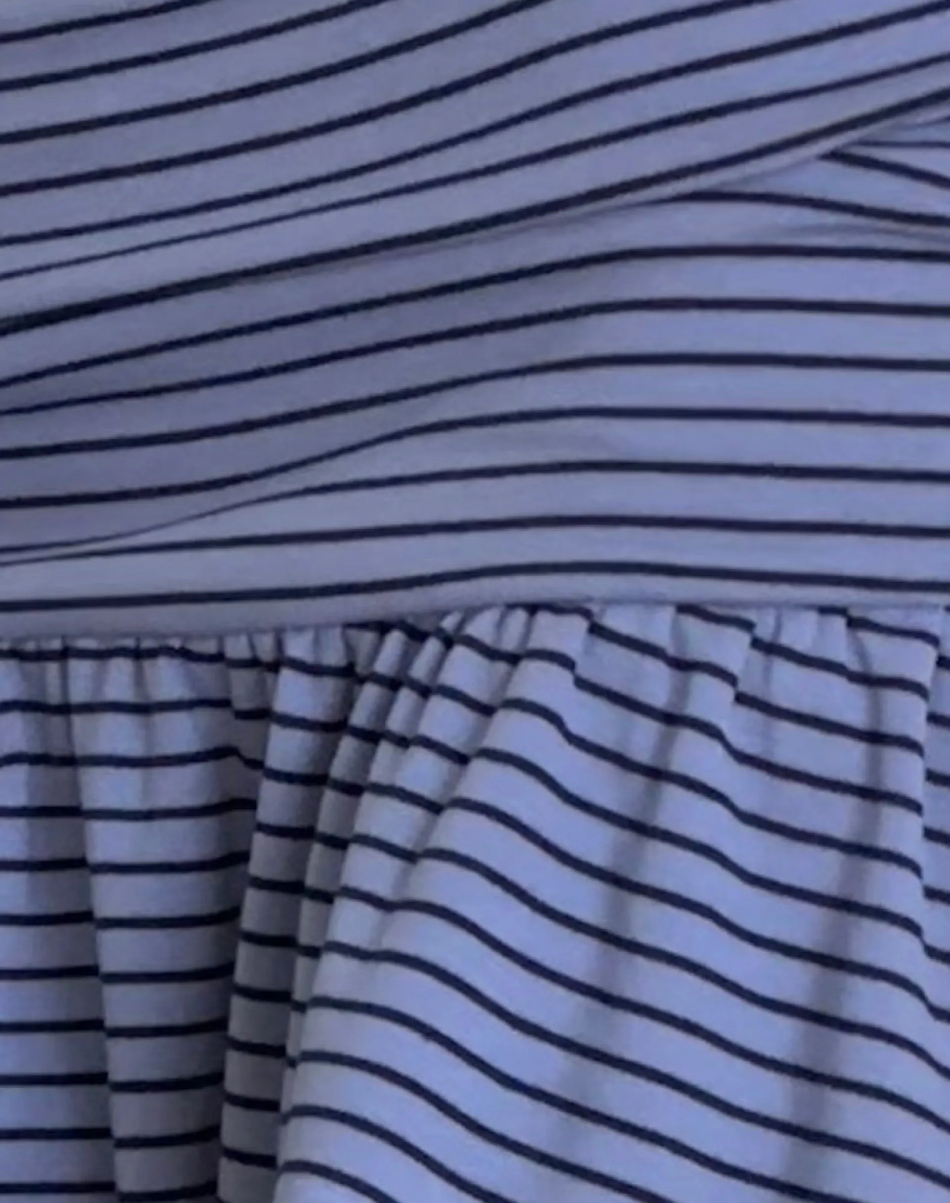 Motel Rocks Mini Skirts-Nefeli Mini Skirt in Blue and Black Stripe blueandblackstripe