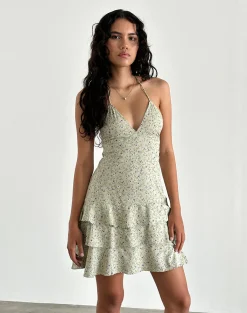 Motel Rocks Printed Dresses | Day Dresses-Nenita Mini Dress in Parma Violet
