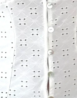 Motel Rocks Corset Tops-Neroli Corset Top in Broderie White