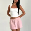 Motel Rocks A Line Skirts | Mini Skirts-Nidya Aline Mini Skirt in Pink Lady PinkLady
