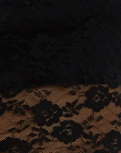 Motel Rocks Long Sleeve Tops | Lace Tops-Nixie Long Sleeve Bardot Top in Lace Black