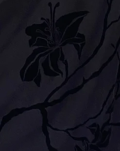 Motel Rocks Printed Dresses-Nodu Maxi Dress in Orchids Flock Black orchidsflockblack