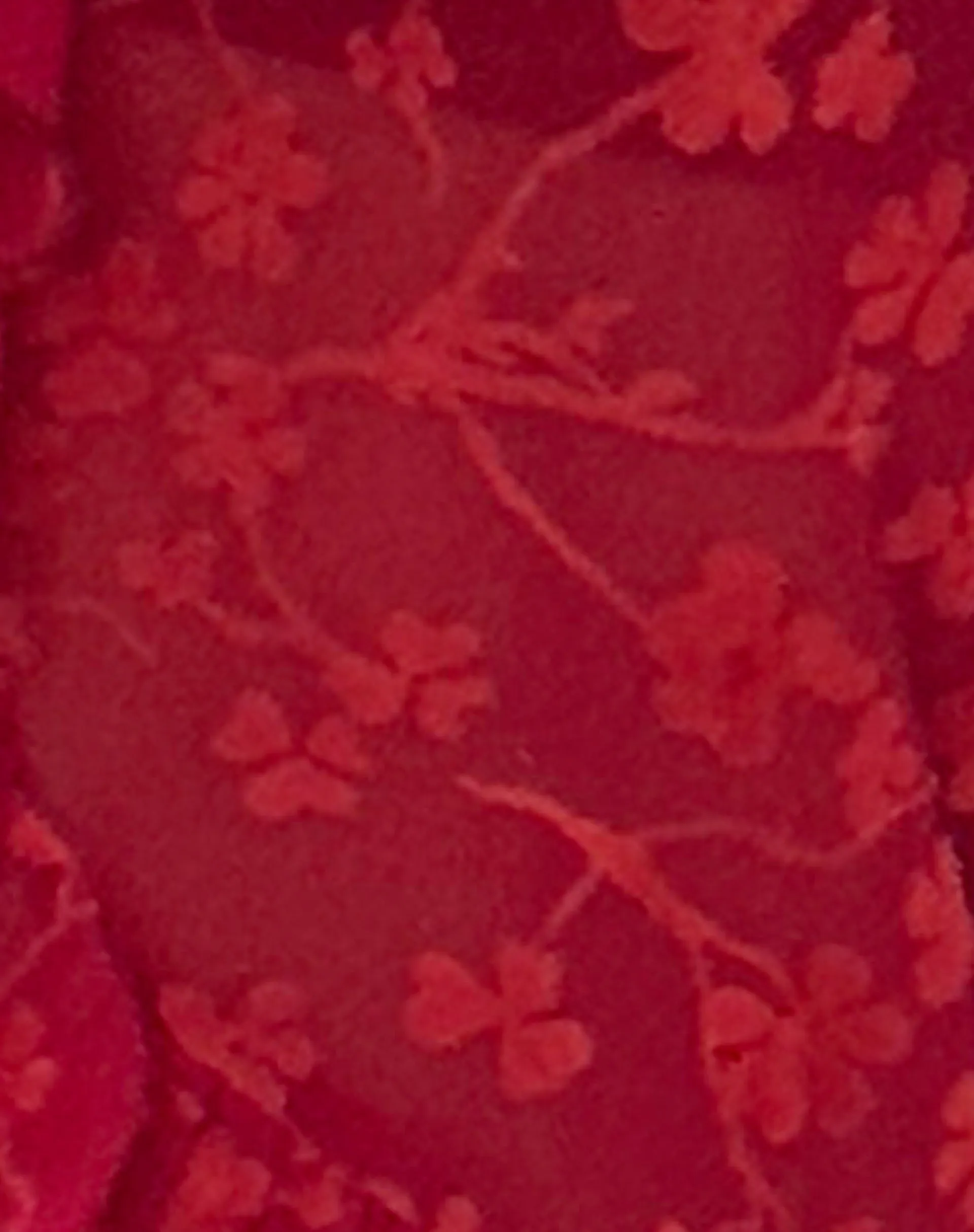 Motel Rocks Cardigans | Printed Tops-Noemi Cardigan in Red Grunge Floral Flock RedGrungeFloralFlock