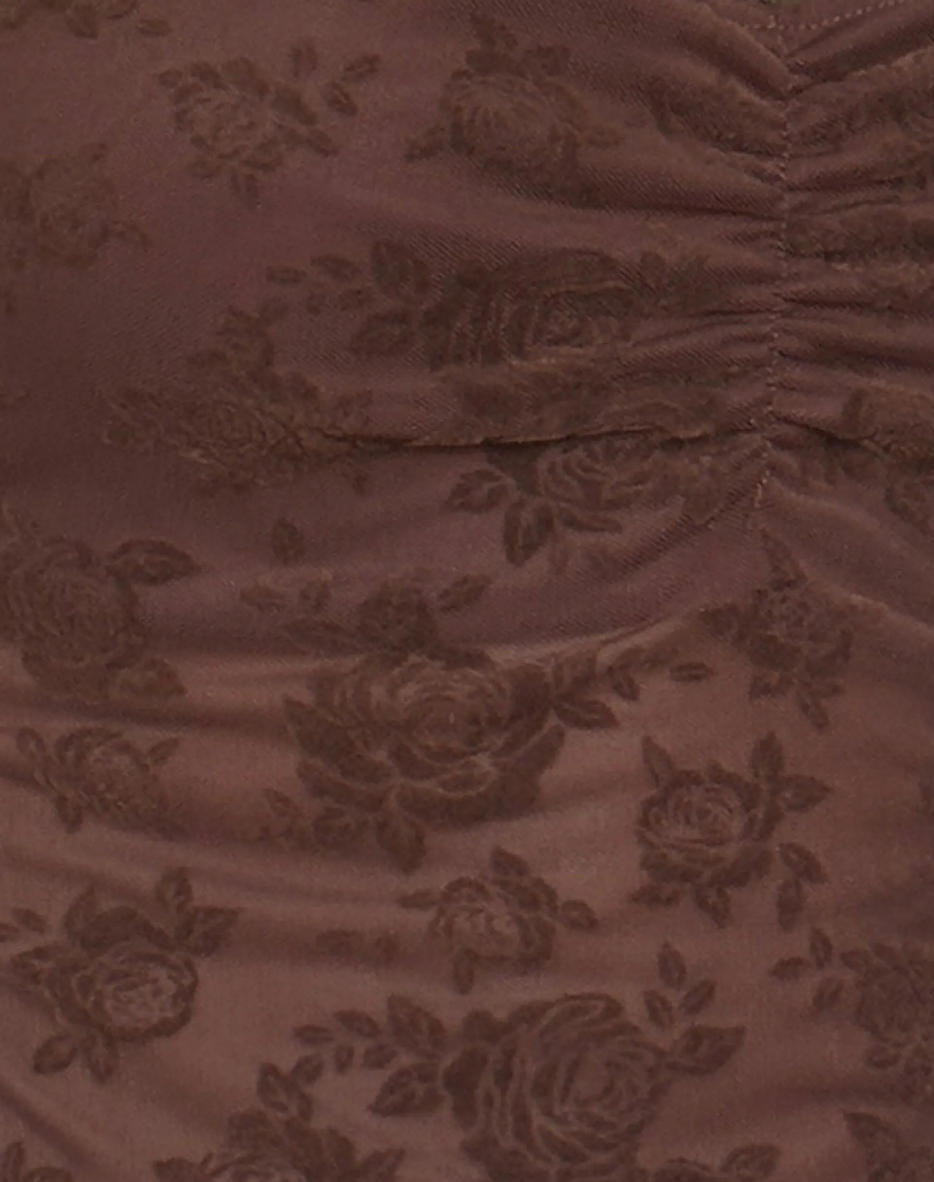 Motel Rocks Printed Tops | Strappy Tops-Noira Cami Top in Romantic Rose Flock Brown