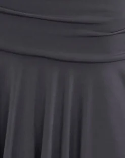 Motel Rocks Co-Ords | Midi Skirts-Norali Waterfall Midi Skirt in Grey