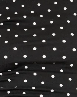 Motel Rocks Tees-Nova Top in Black Polka Jersey BlackPolkaJersey