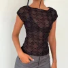 Motel Rocks Printed Tops-Nova Top in Black Queen of Heart Flock BlackQueenofHeartFlock