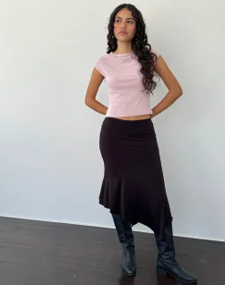 Motel Rocks Basics | Basic Tops-Nova Top In Mesh Pink MeshPink