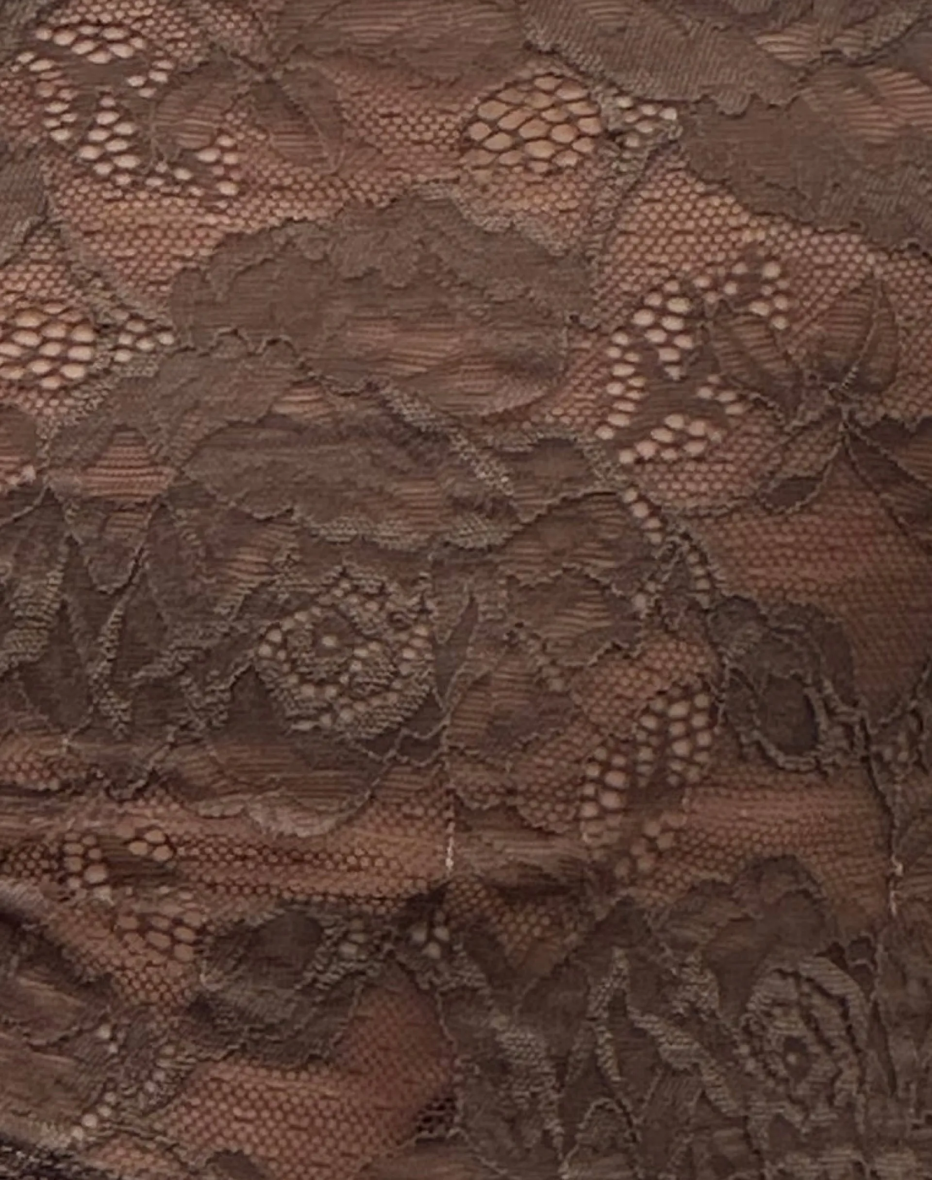 Motel Rocks Vest Tops | Lace Tops-Nova Unlined Lace Top in Dark Brown DarkBrown