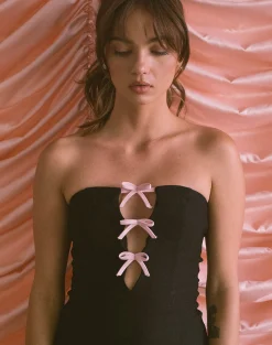 Motel Rocks Bandeau Dresses | Bodycon Dresses-Novara Mini Dress in Black