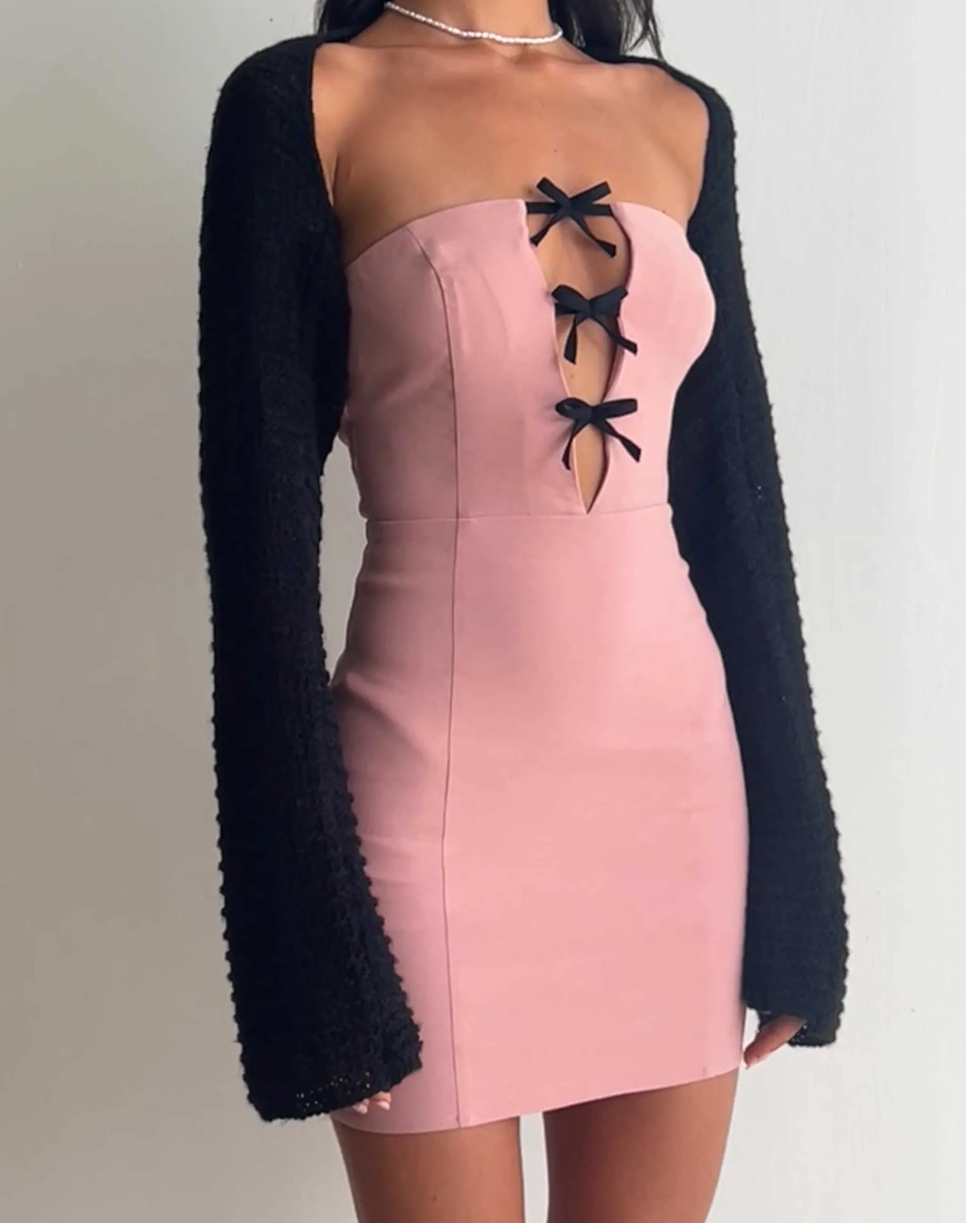 Motel Rocks Party Dresses-Novara Mini Dress in pink