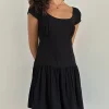 Motel Rocks Day Dresses | Little Black Dresses-Ohayo Mini Dress in Black