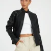 Motel Rocks Pu Jackets | Jackets-Olivia Jacket in PU Black PUBlack