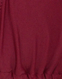 Motel Rocks Swimwear-Pami Beaded Bikini Top in Burgundy