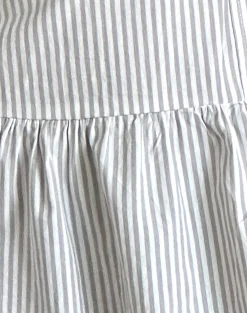 Motel Rocks Printed Dresses | Day Dresses-Panja Mini Dress in Small Stripe Vertical Grey