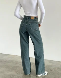 Motel Rocks Jeans | Parallel Jeans-Parallel Jeans in Brown and Blue Acid BrownandBlueAcid