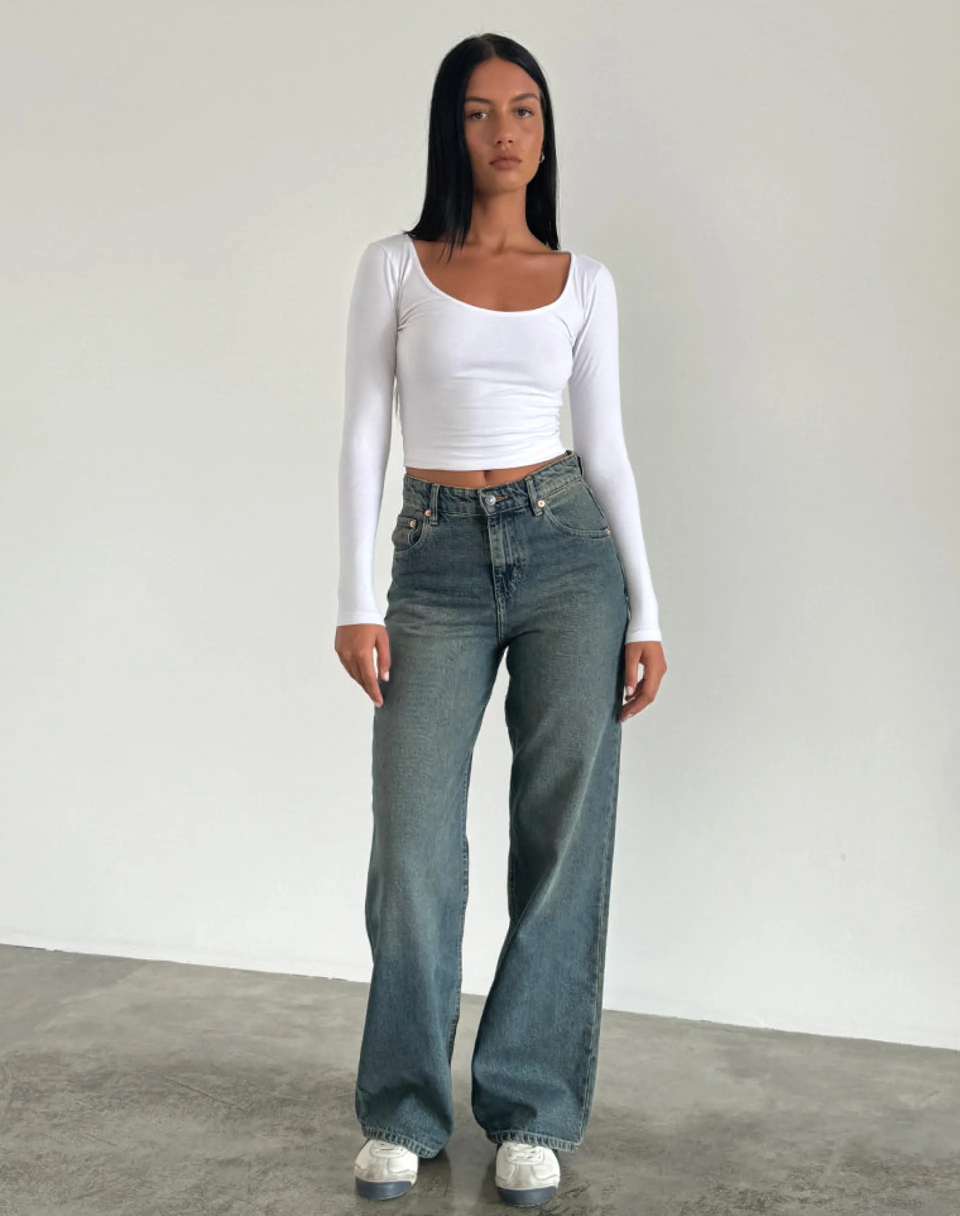 Motel Rocks Jeans | Parallel Jeans-Parallel Jeans in Brown and Blue Acid BrownandBlueAcid