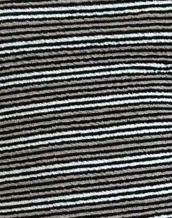 Motel Rocks Co-Ords | Basic Tops-Peggy Bandeau Top in Black and Brown Stripe BlackandBrownStripe