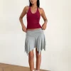 Motel Rocks Halterneck Tops | Going Out Tops-Priscilla Halter Top in Sheer Knit Red SheerKnitRed