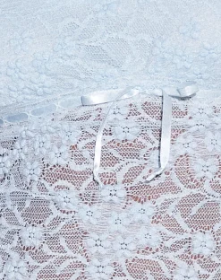 Motel Rocks Crop Tops | Lace Tops-Rada Top in Lace Ice Blue