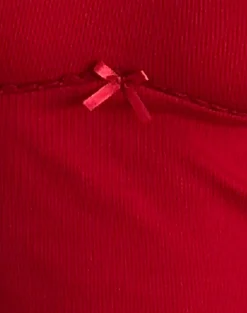 Motel Rocks Basics | Basic Tops-Rada Top in Rib Adrenaline Red RibAdrenalineRed