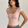 Motel Rocks Basics | Basic Tops-Rada Top in Rib Pink Lady RibPinkLady