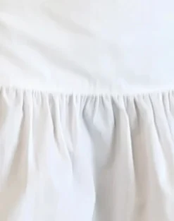 Motel Rocks Mini Skirts-Raffita Mini Skirt in Poplin White PoplinWhite