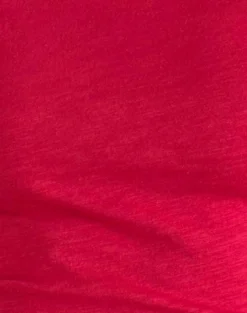 Motel Rocks Basics | Basic Tops-Ralda Curved Jersey Tee in Adrenaline Red AdrenalineRed