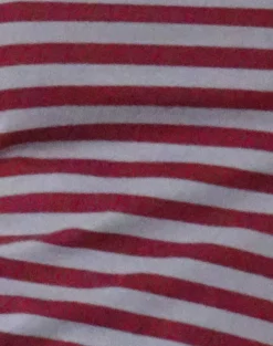 Motel Rocks Printed Tops | Tees-Ralina Short Sleeve Top in Mulberry Grey Stripes MulberryGreyStripes