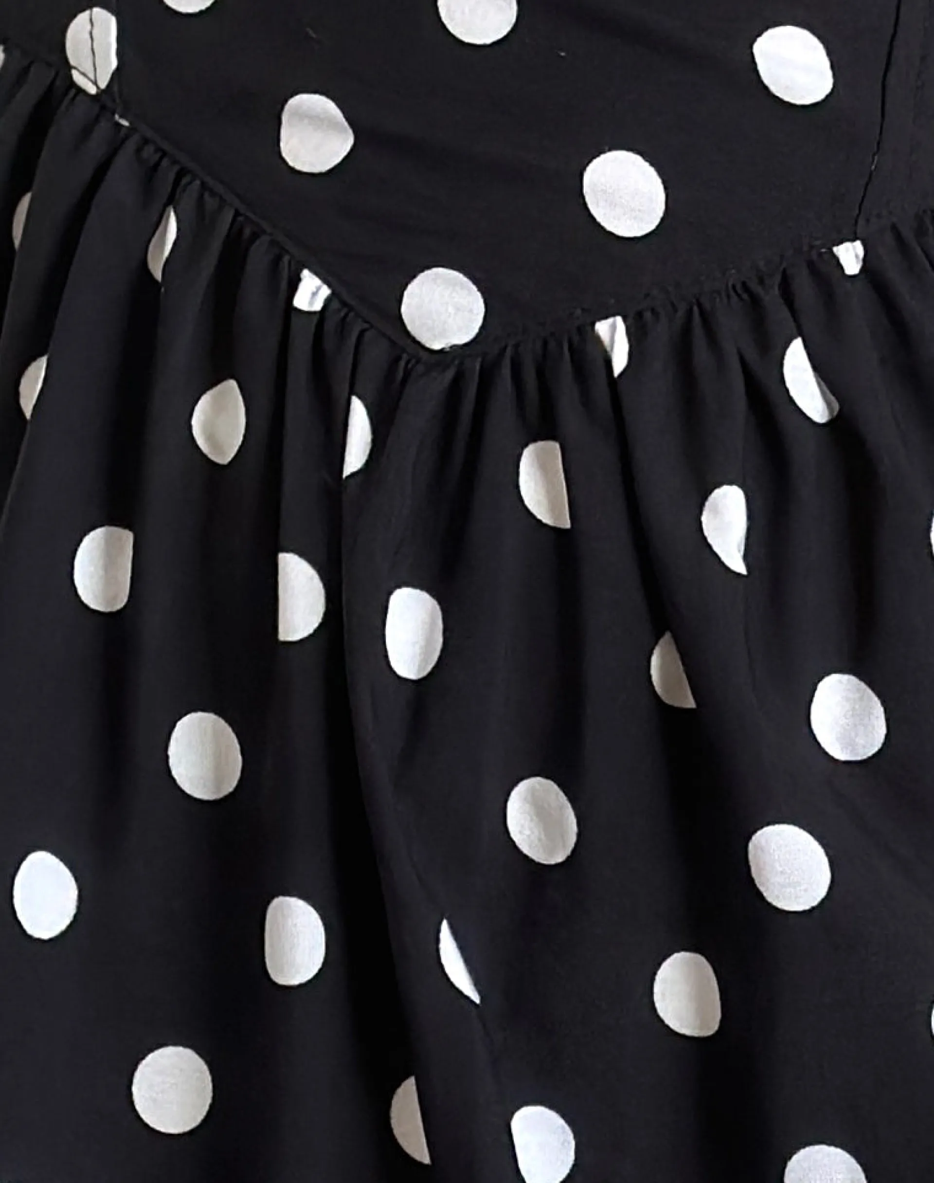 Motel Rocks Printed Dresses | Day Dresses-Ramana Mini Dress in 80s Polka Black 80sPolkaBlack