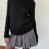 Motel Rocks Jumpers-Ranvir Knitted Jumper in Black
