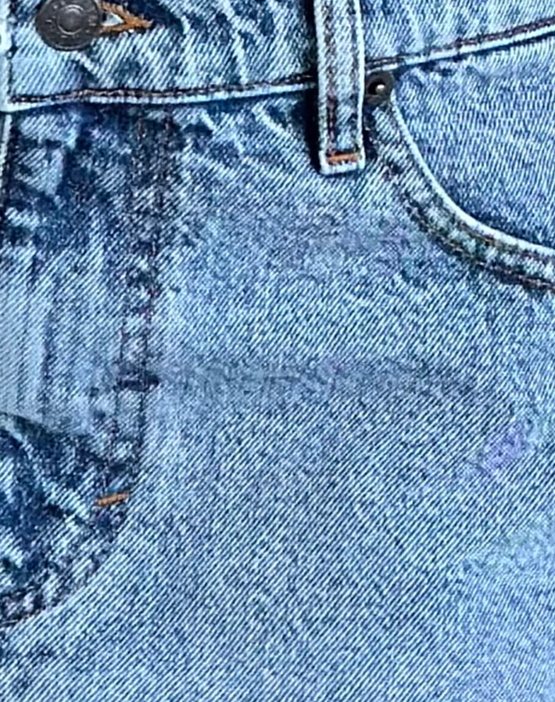 Motel Rocks A Line Skirts | Denim Skirts-Raw Hem Denim Mini Skirt in Vintage Blue Wash VintageBlueWash