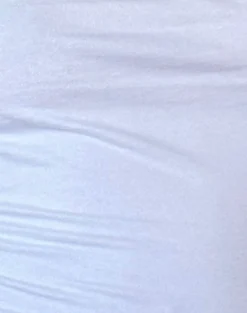 Motel Rocks Basics | Basic Tops-Requa Short Sleeve Square Neck Top in White