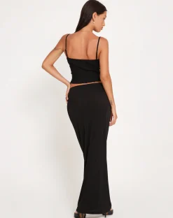 Motel Rocks Basics | Basic Tops-Revonda Corset Top in Black