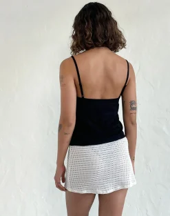 Motel Rocks Strappy Tops-Rey Cami Top in Black