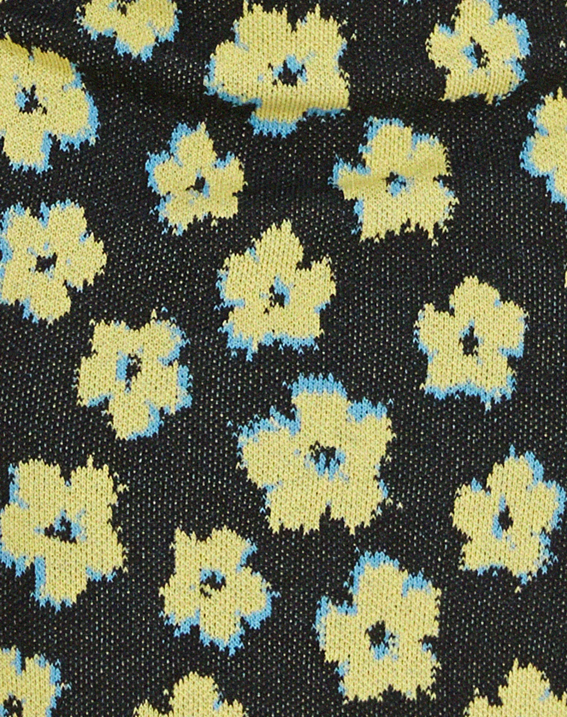 Motel Rocks Mini Skirts-Riani Mini Skirt in Cute Floral Black and Yellow CuteFloralBlackandYellow