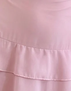 Motel Rocks Day Dresses | Party Dresses-Riasi Ruffle Mini Dress in Chiffon Baby Pink ChiffonBabyPink