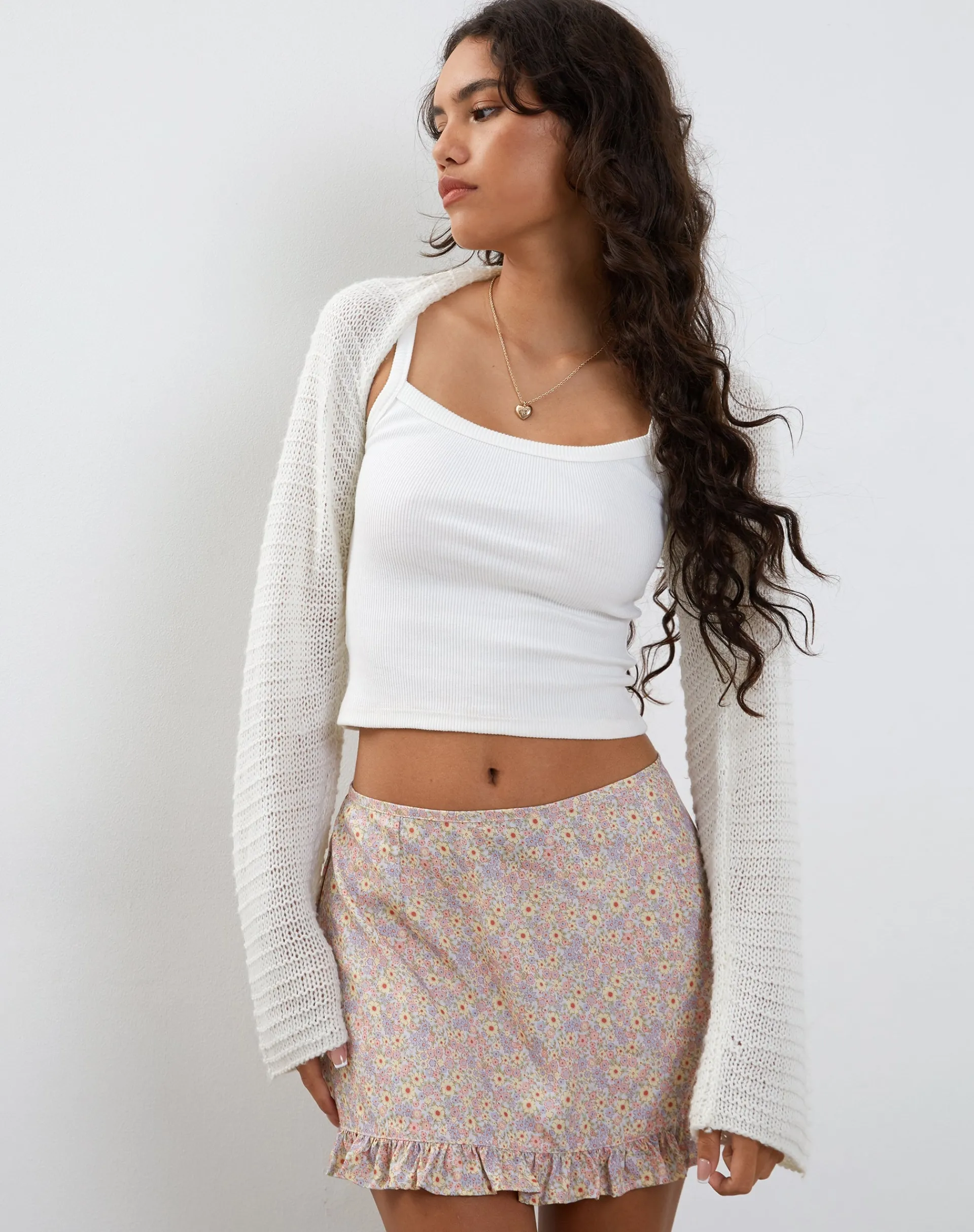Motel Rocks Printed Skirts | Mini Skirts-Ribay Mini Skirt in 70s Prairie Girl Floral 70sPrairieGirlFloral