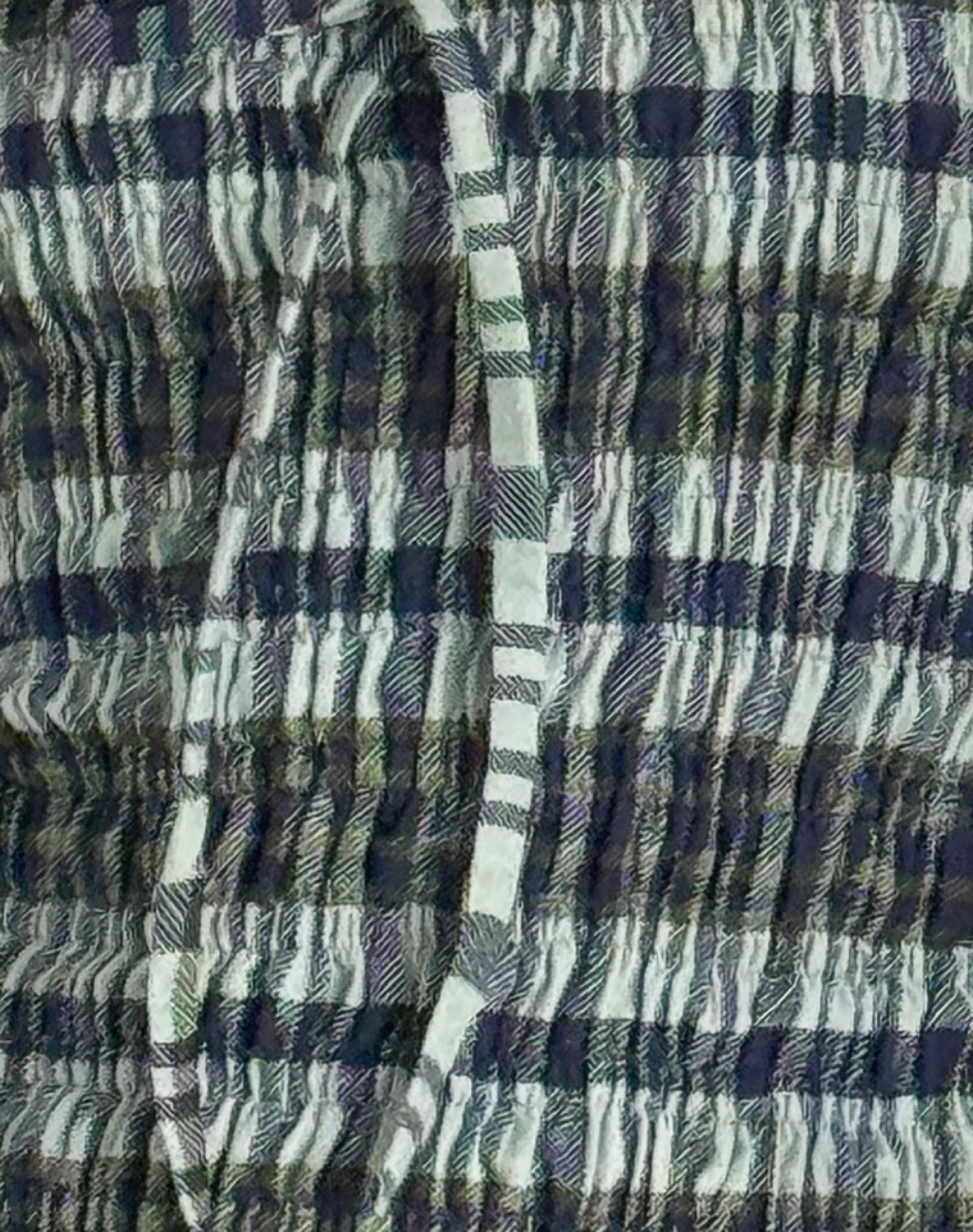 Motel Rocks Bandeau Tops-Rigia Bandeau Top in Linen Mono Check Green
