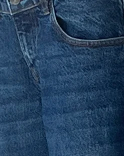 Motel Rocks Roomy Jeans-Ripped Roomy Extra Wide Low Rise Jean in Mid Blue Used MidBlueUsed