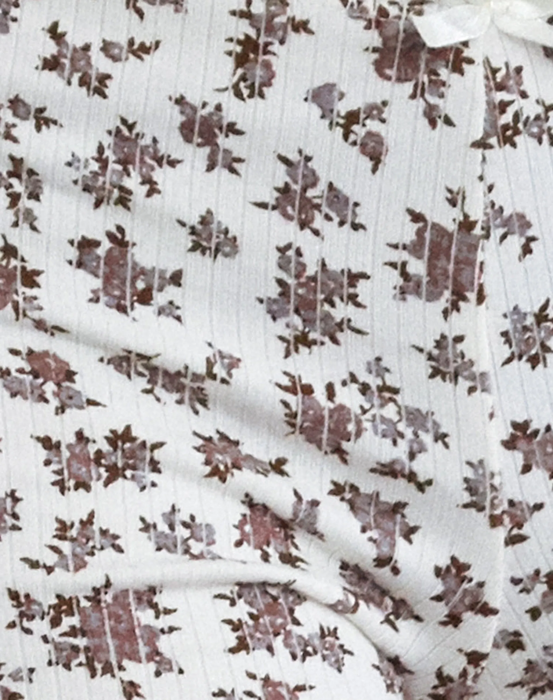 Motel Rocks Underwear | Loungewear-Ritulia Ribbed Micro Short in Ditsy Floral Cream DitsyFloralCream