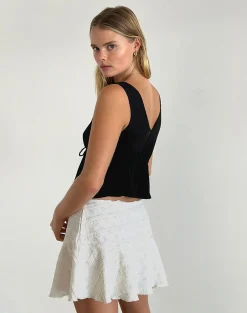 Motel Rocks Strappy Tops | Going Out Tops-Rolia Cami Top in Black