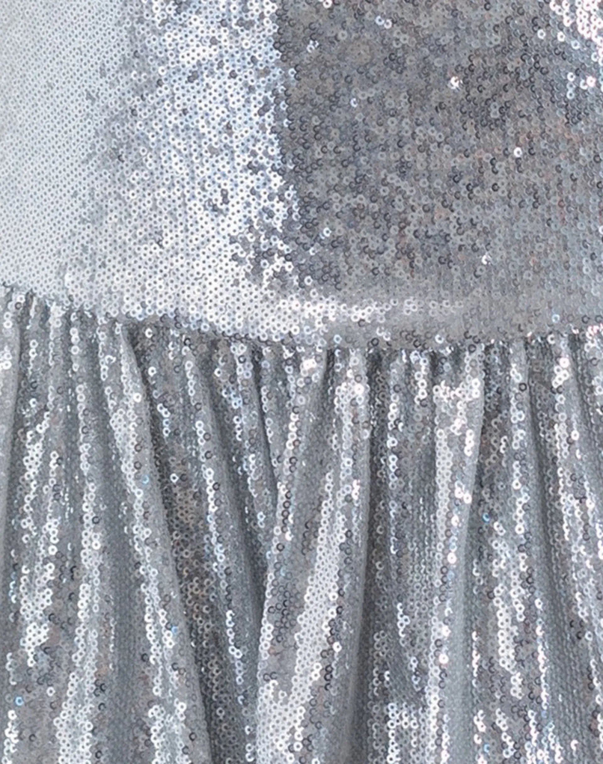 Motel Rocks Bandeau Dresses | Party Dresses-Rone Mini Dress in Silver Chrome Sequin