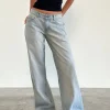 Motel Rocks Jeans | Roomy Jeans-Roomy Extra Wide Low Rise Jeans in Sand Bleach Extreme sandbleachextreme