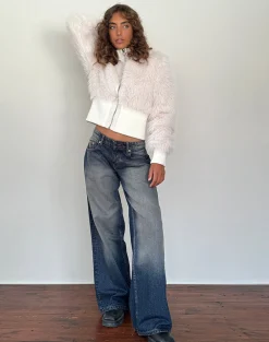 Motel Rocks Low Rise Pants | Jeans-Roomy Extra Wide Low Rise Jeans in Amber Wash Amberwash
