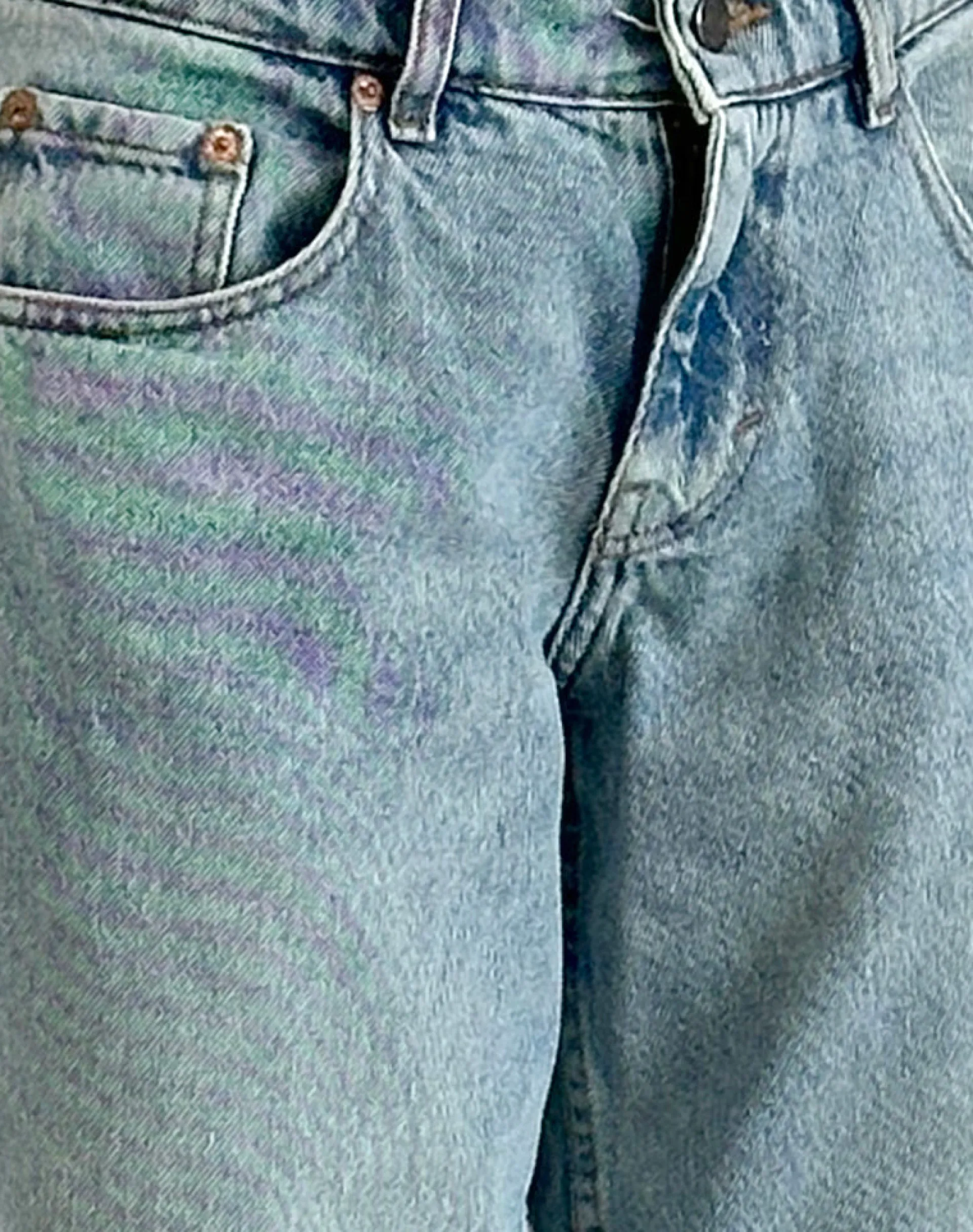 Motel Rocks Jeans | Roomy Jeans-Roomy Extra Wide Low Rise Jeans in Washed Blue Green WashedBlueGreen