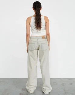 Motel Rocks Jeans | Roomy Jeans-Roomy Extra Wide Low Rise Jeans In Arctic Blue ArcticBlue