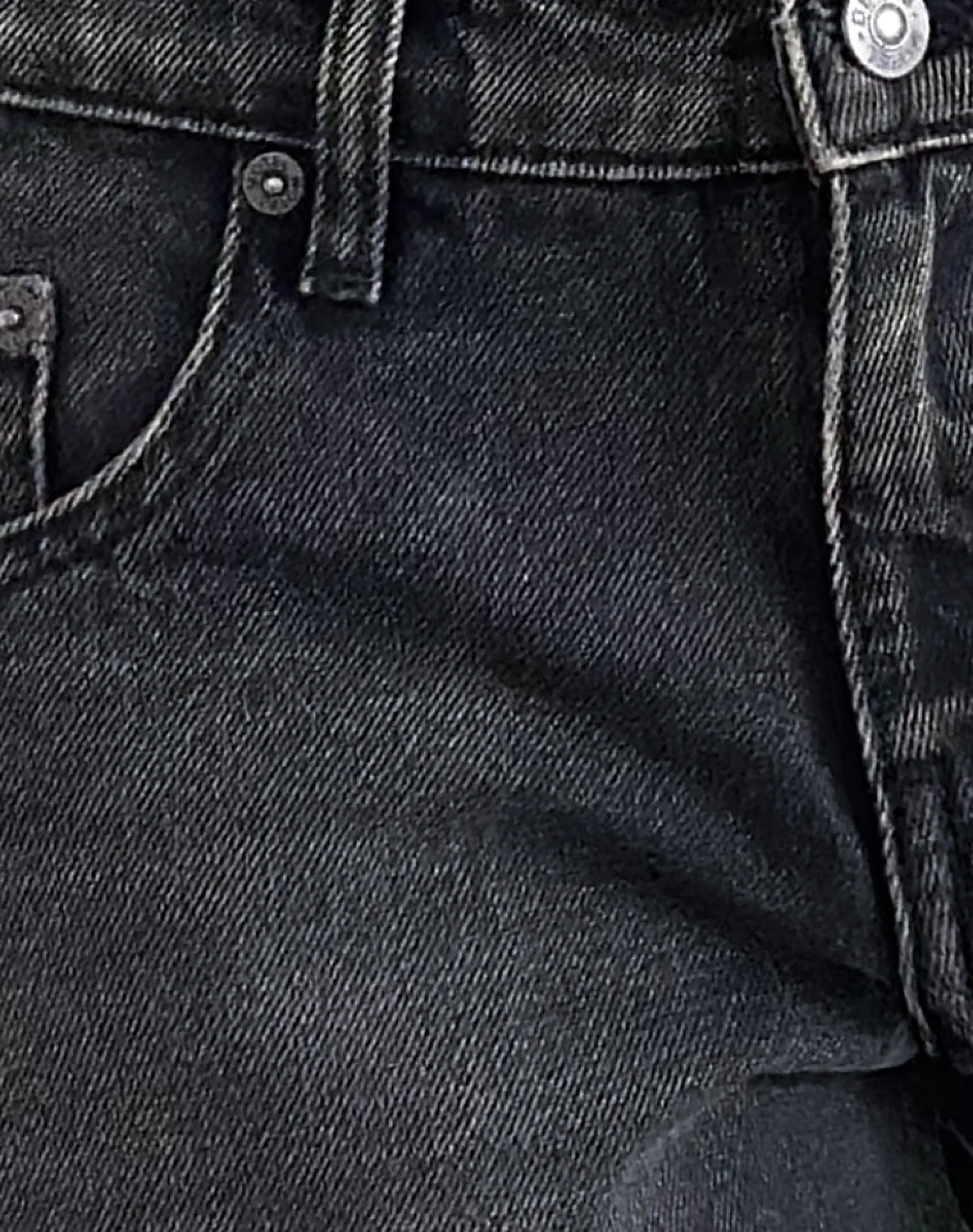 Motel Rocks Jorts-Roomy Low Rise Jorts in Washed Black Grey WashedBlackGrey