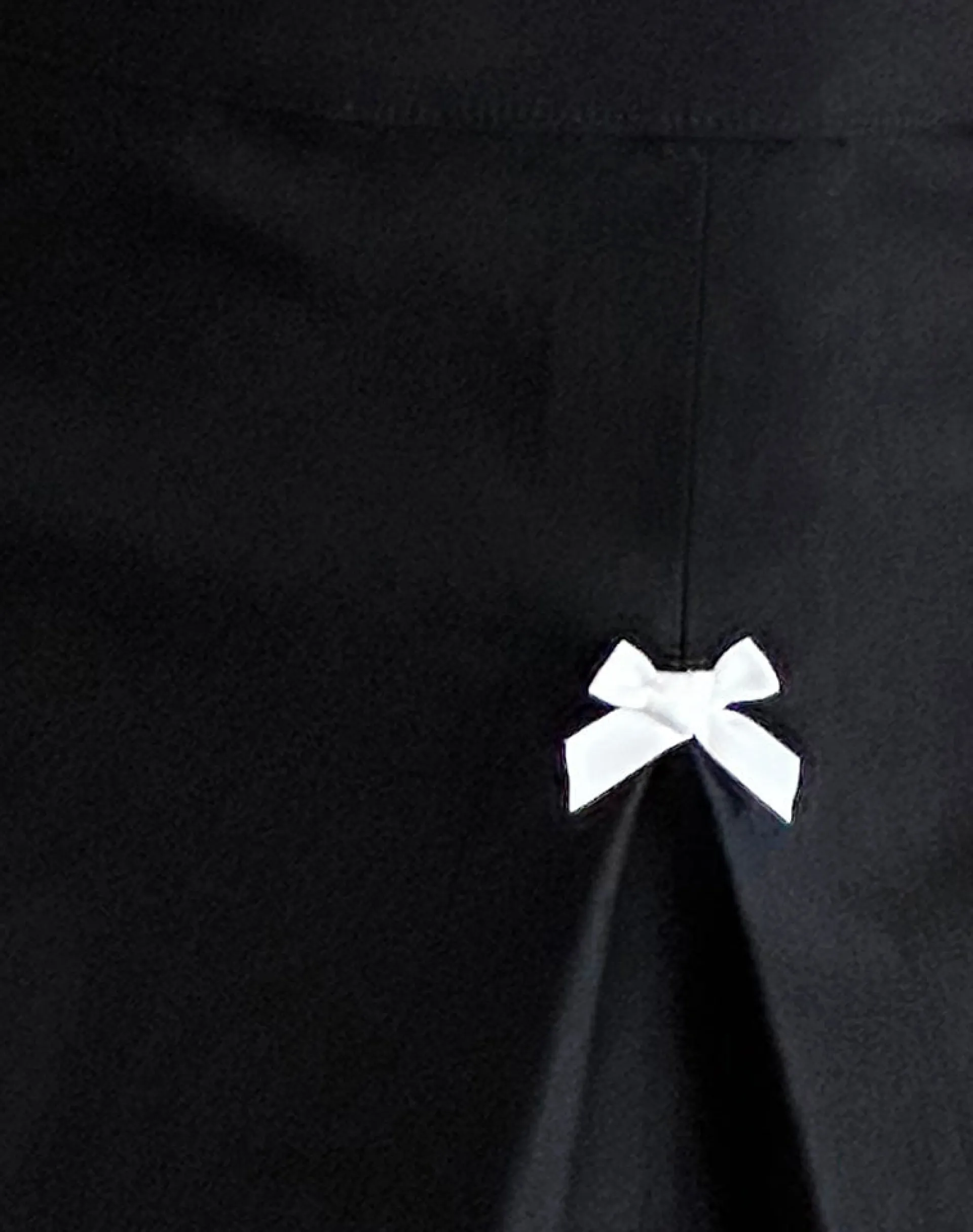 Motel Rocks Tailoring | Co-Ords-Ropita Mini Skirt in Black with Ivory Bows