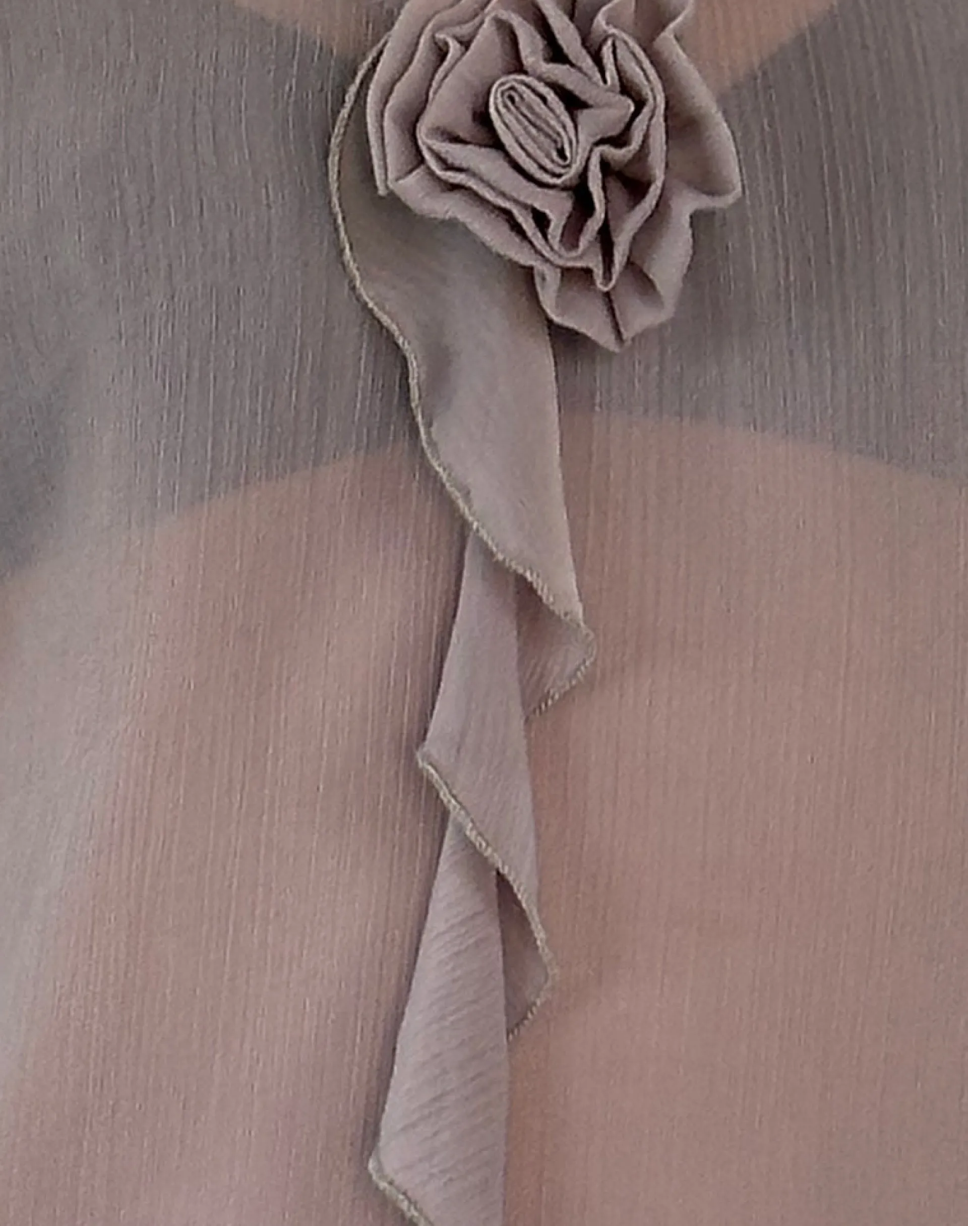 Motel Rocks Vest Tops-Rosalinda Top in Chiffon Lilac Grey